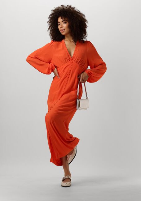 SECOND FEMALE Robe maxi EMUANUELLE SLIM DRESS en orange - large