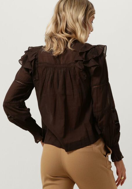 NEO NOIR SARNA S VOILE BLOUSE Blouses en marron - large