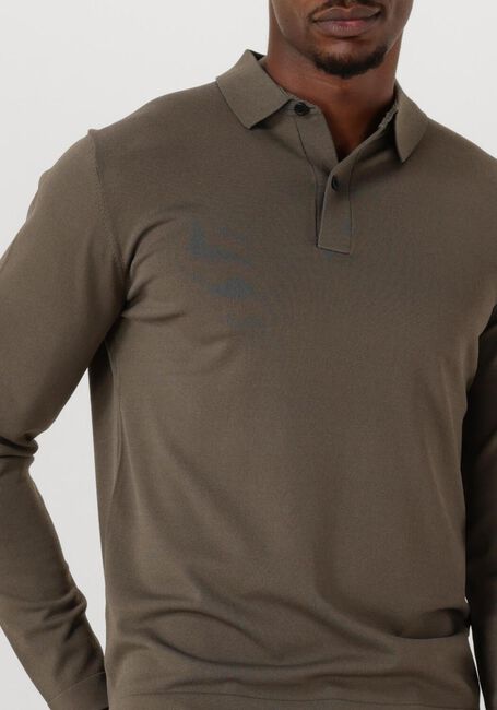 GENTI Pull POLO LS en vert - large