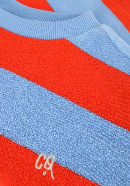 Rode CARLIJNQ Korte broek STRIPED RED/BLUE - T-SHIRT OVERSIZED - large