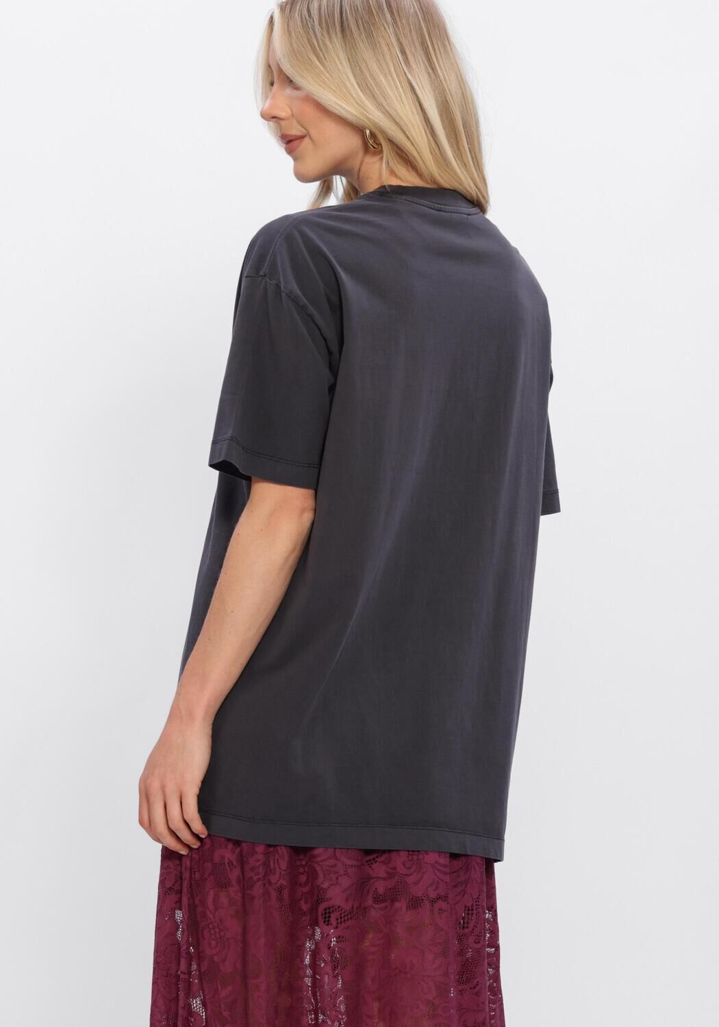 Grijze CATWALK JUNKIE Tops & T-shirts OVERSIZED GRAPHIC T-SHIRT - large