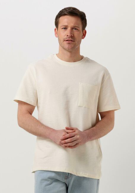 Gebroken wit ANERKJENDT T-shirt AKKIKKI S/S STRUCTURE POCKET TEE - large