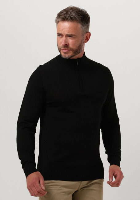 PROFUOMO Pull PULLOVER HALF ZIP en noir - large