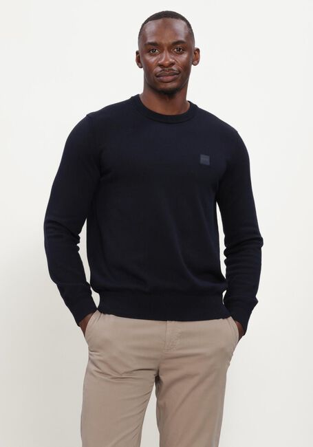 BOSS ORANGE Pull KANOVANO_S Bleu fonc&eacute; - large