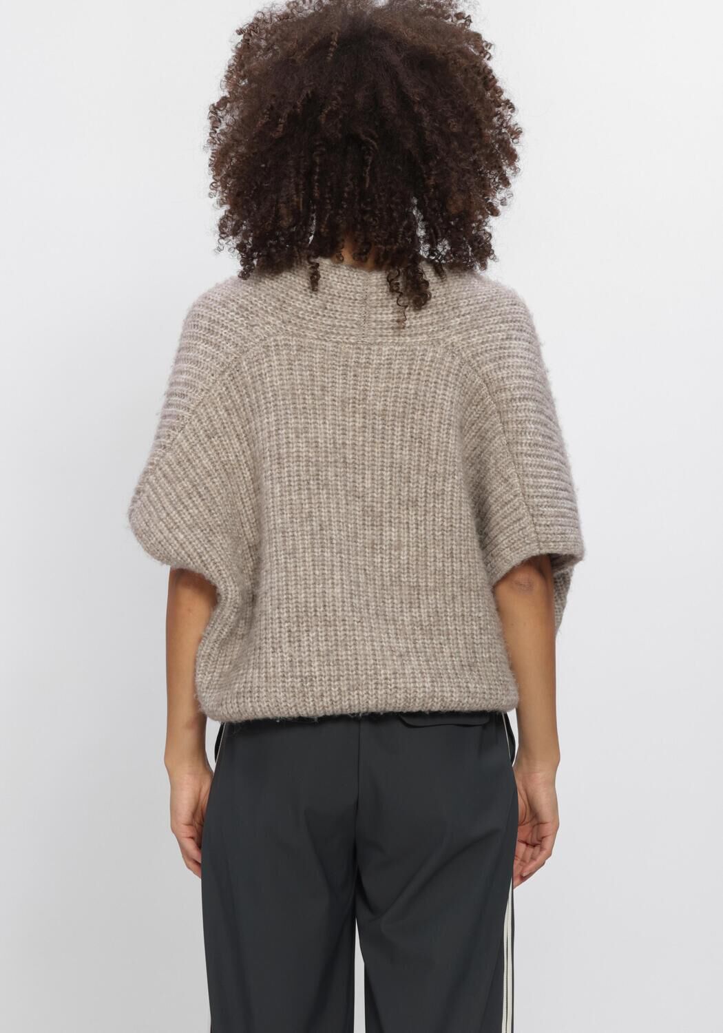 Taupe PENN & INK Trui W26C396 - large