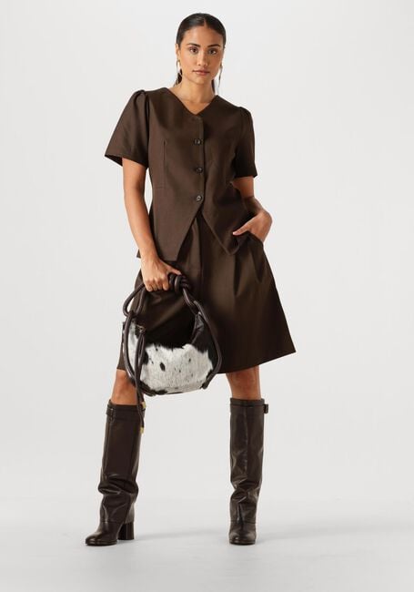 Bruine NEO NOIR  JULES STRUCTURE BLOUSE - large