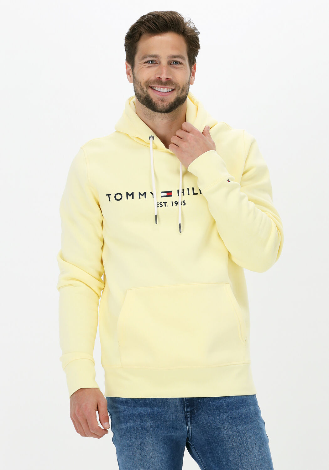 Pull deals jaune tommy