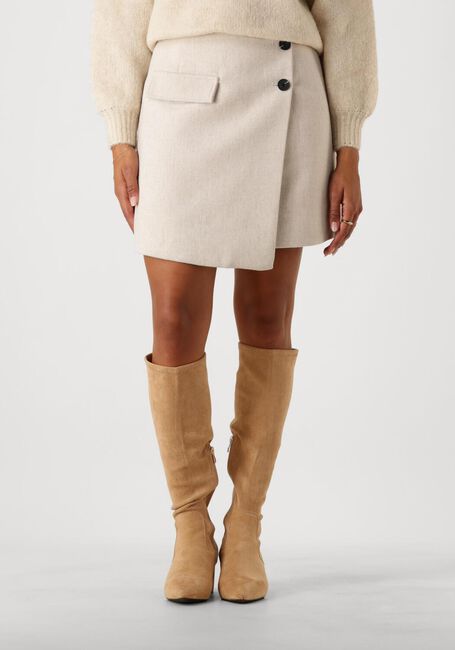 Beige Y.A.S. Minirok YASSEMANA HW SKIRT - large