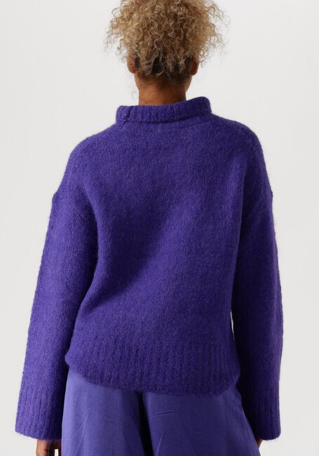 SELECTED FEMME Pull SLFGABELLA LS KNIT HIGH-NECK en violet - large