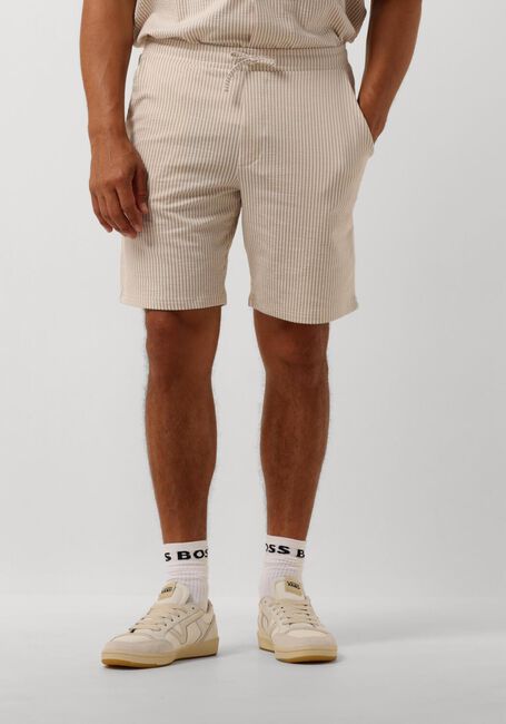 SELECTED HOMME Pantalon courts SLHREGULAR-BEN SEERSUCKER JERSEY SHORTS en taupe - large