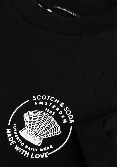 SCOTCH & SODA T-shirt RELAXED-FIT ORGANIC COTTON T-SHIRT WITH ARTWORK en noir - large