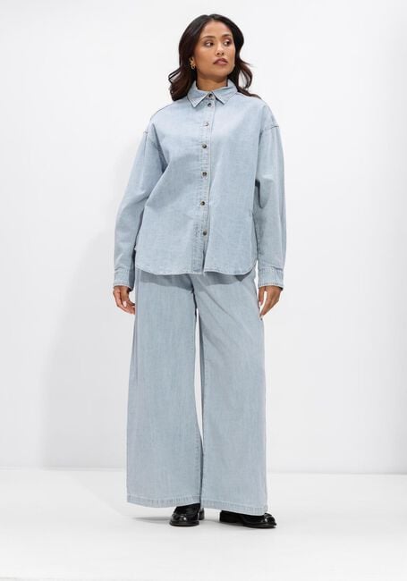 Blauwe WITHBLACK  WBLFRANCISCA LS DENIM SHIRT - large