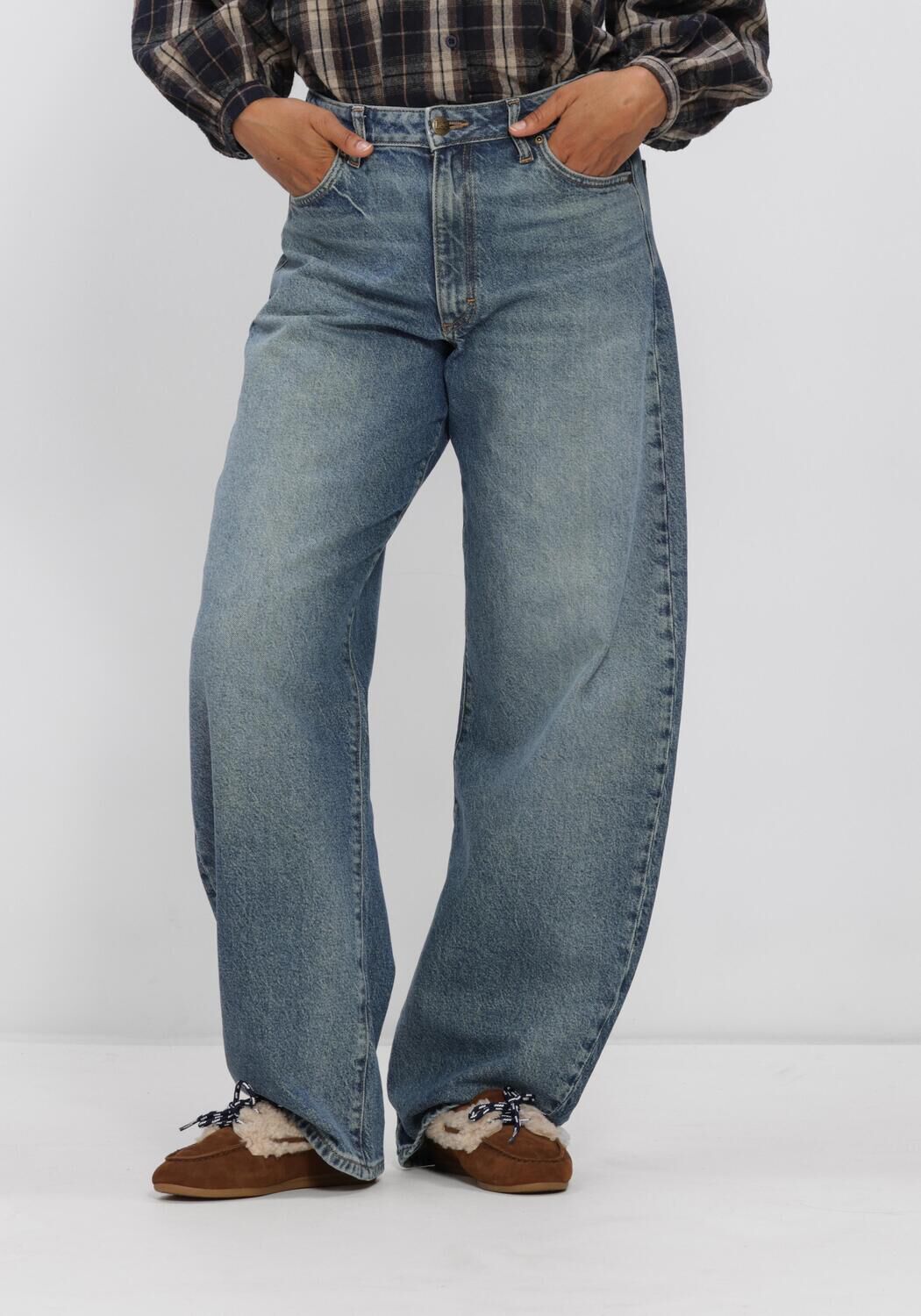 Lichtblauwe LEE Wide jeans BALLOON PANT