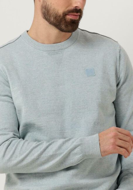 BUTCHER OF BLUE Pull LT CLIFDEN CREW Bleu clair - large