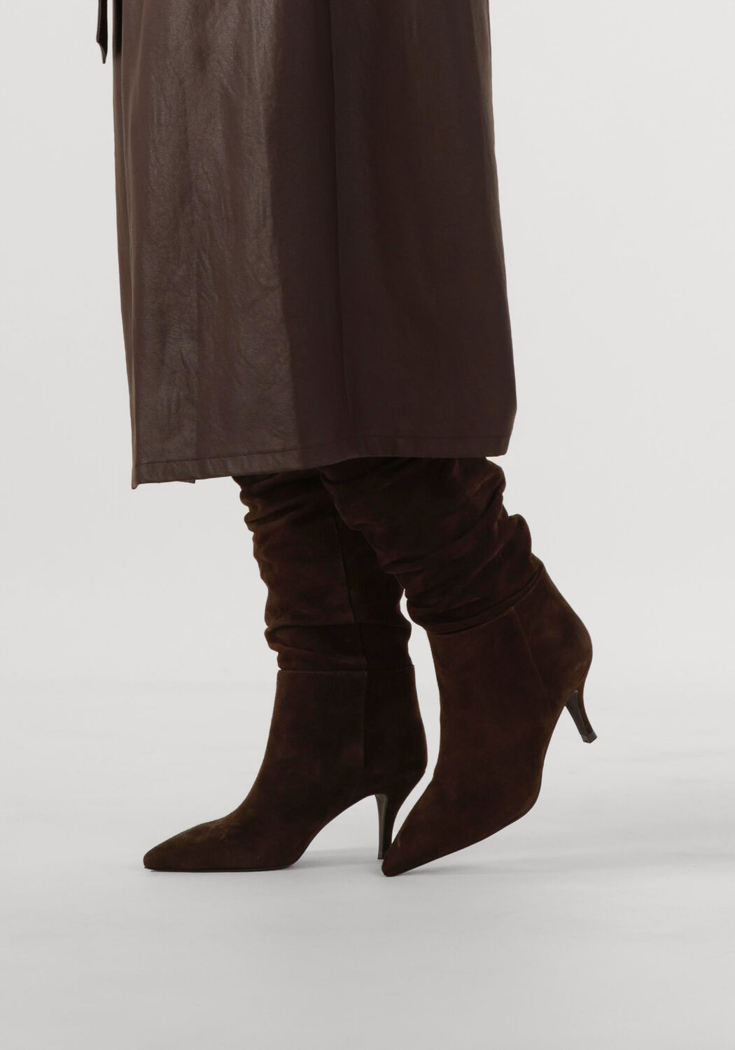 STEFANO LAURAN Bottes hautes TATI17 en marron - large