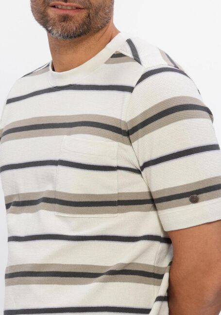 CAST IRON T-shirt REGULAR FIT STRIPE WAFFLE en multicolore - large