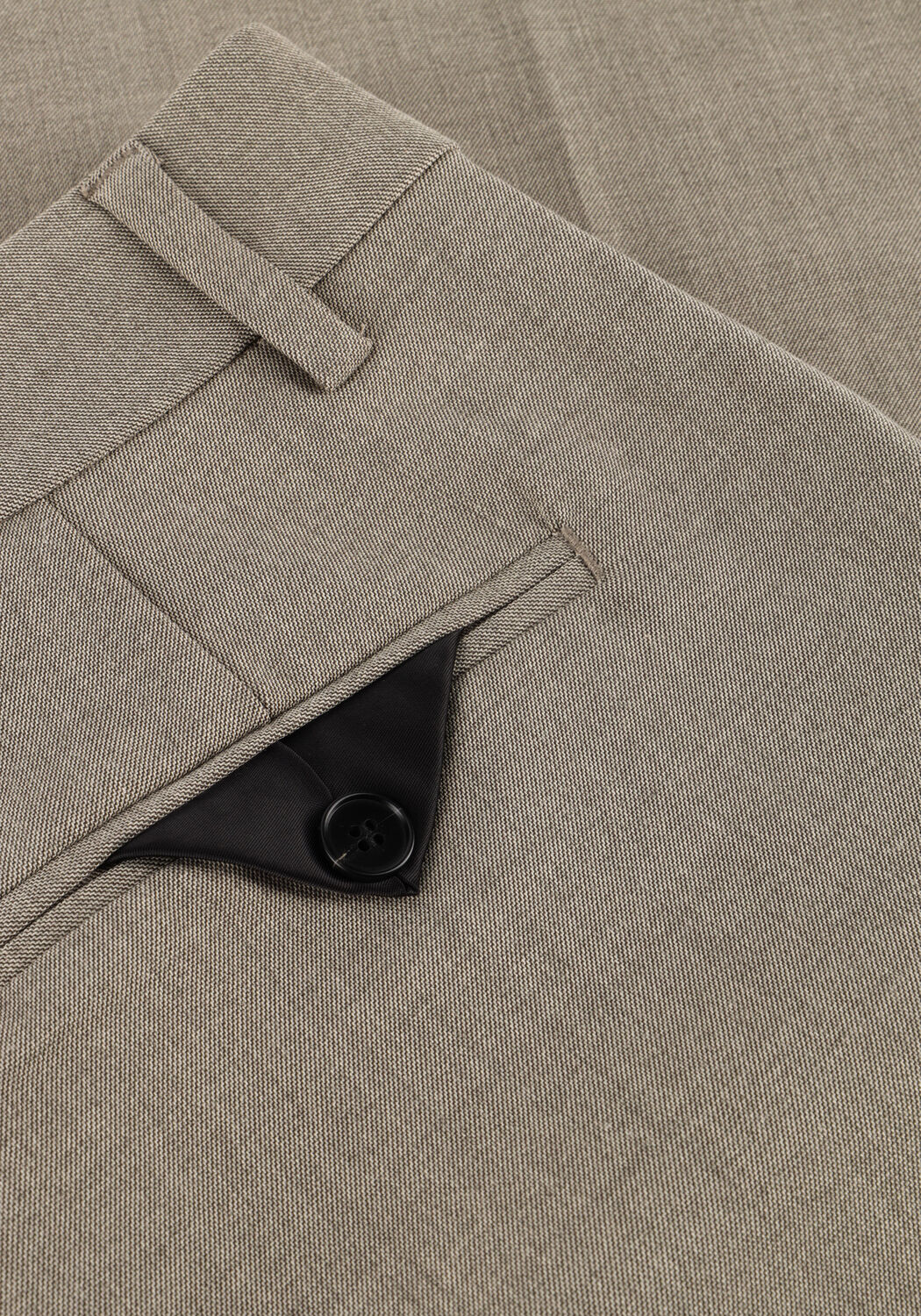 Taupe HAUTE L'AMITI&Eacute; Wijde broek NICOLE PLEAT TALL PANT - large