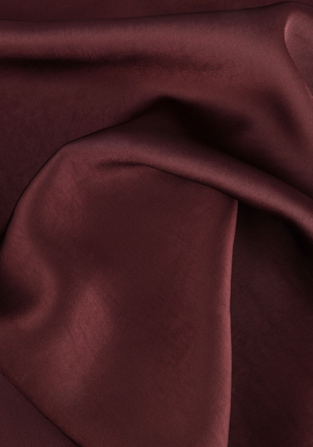 Bordeaux NEO NOIR  ROSSLYN HEAVY SATEEN BLOUSE - large