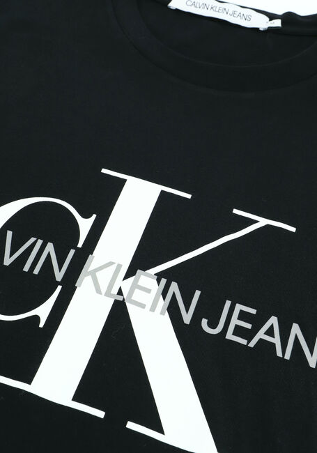 CALVIN KLEIN T-shirt ICONIC MONOGRAM SS SLIM TEE en noir - large