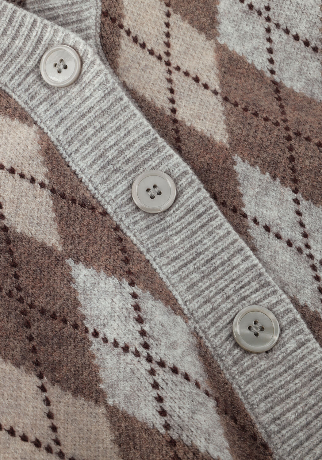 Multi CO'COUTURE Trui ROW CHECK CARDIGAN - large