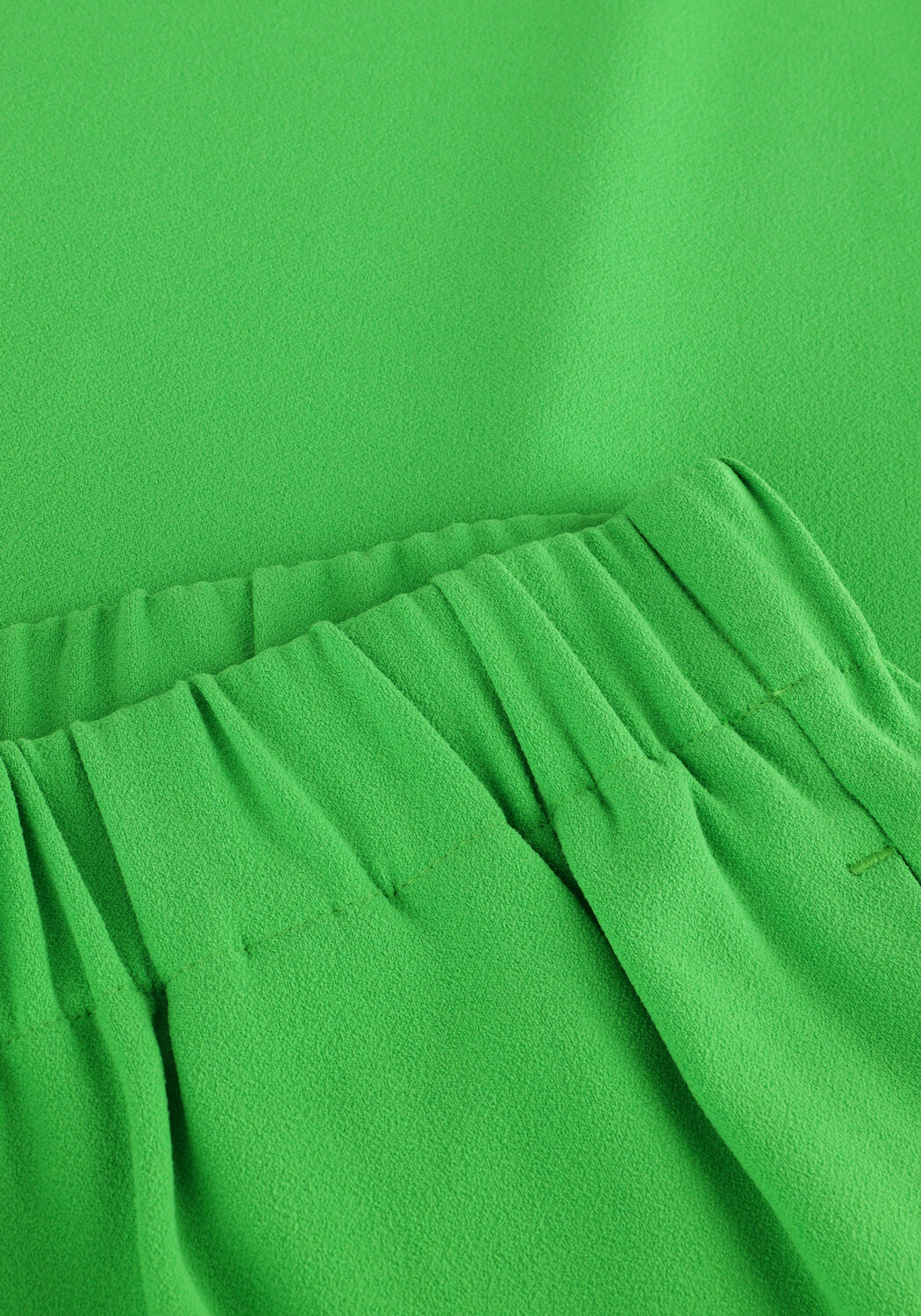 SELECTED WOMEN Pantalon large SLFTINNI-RELAXED MW WIDE PANT N en vert - large