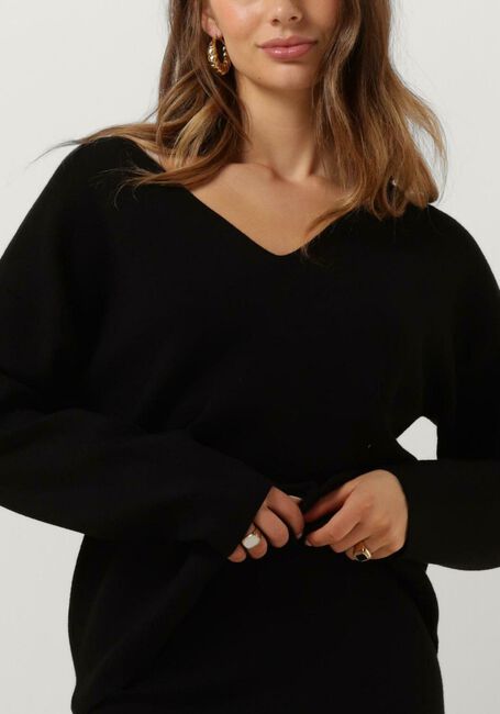 OBJECT Pull OBJREYNARD V-NECK PULLOVER en noir - large