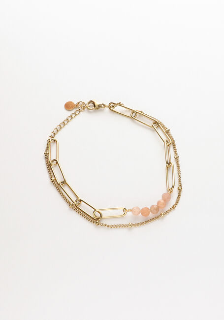 NOTRE-V Bracelets ARMBAND DUBBEL CHAIN en marron - large