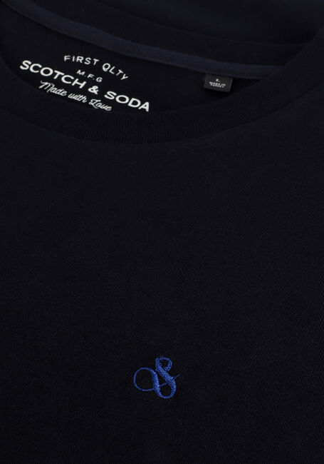SCOTCH & SODA T-shirt CREWNECK JERSEY T-SHIRT Bleu foncé - large