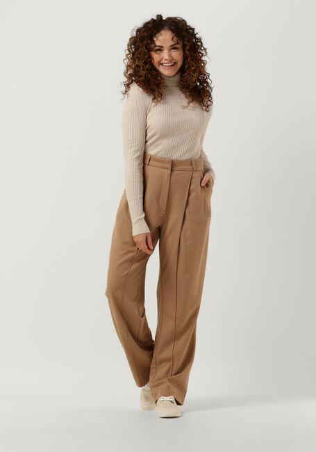 Beige SELECTED WOMEN Coltrui LYDIA COSTA LS KNIT ROLLNECK - large