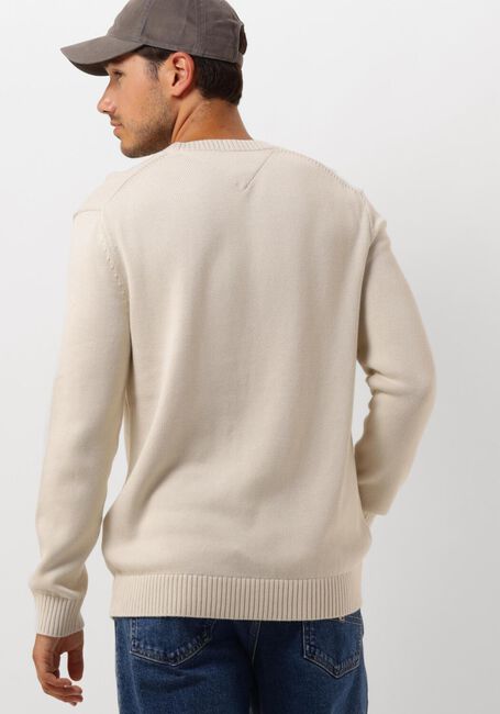 TOMMY JEANS Chandail TJM SLIM ESSNTLS C-NECK SWEATER en beige - large