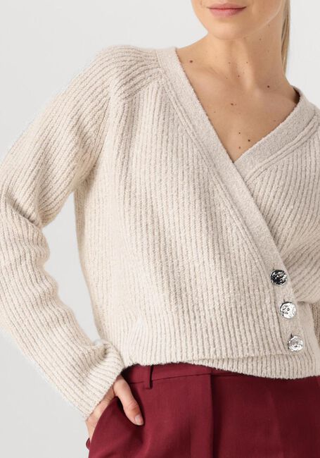 SECOND FEMALE Gilet GERDA KNIT CARDIGAN Écru - large