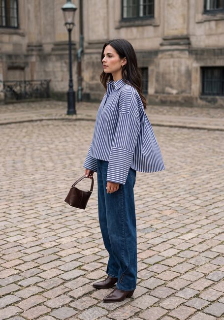 Blauwe EST'SEVEN Wide jeans LOUA DENIM 26 - large