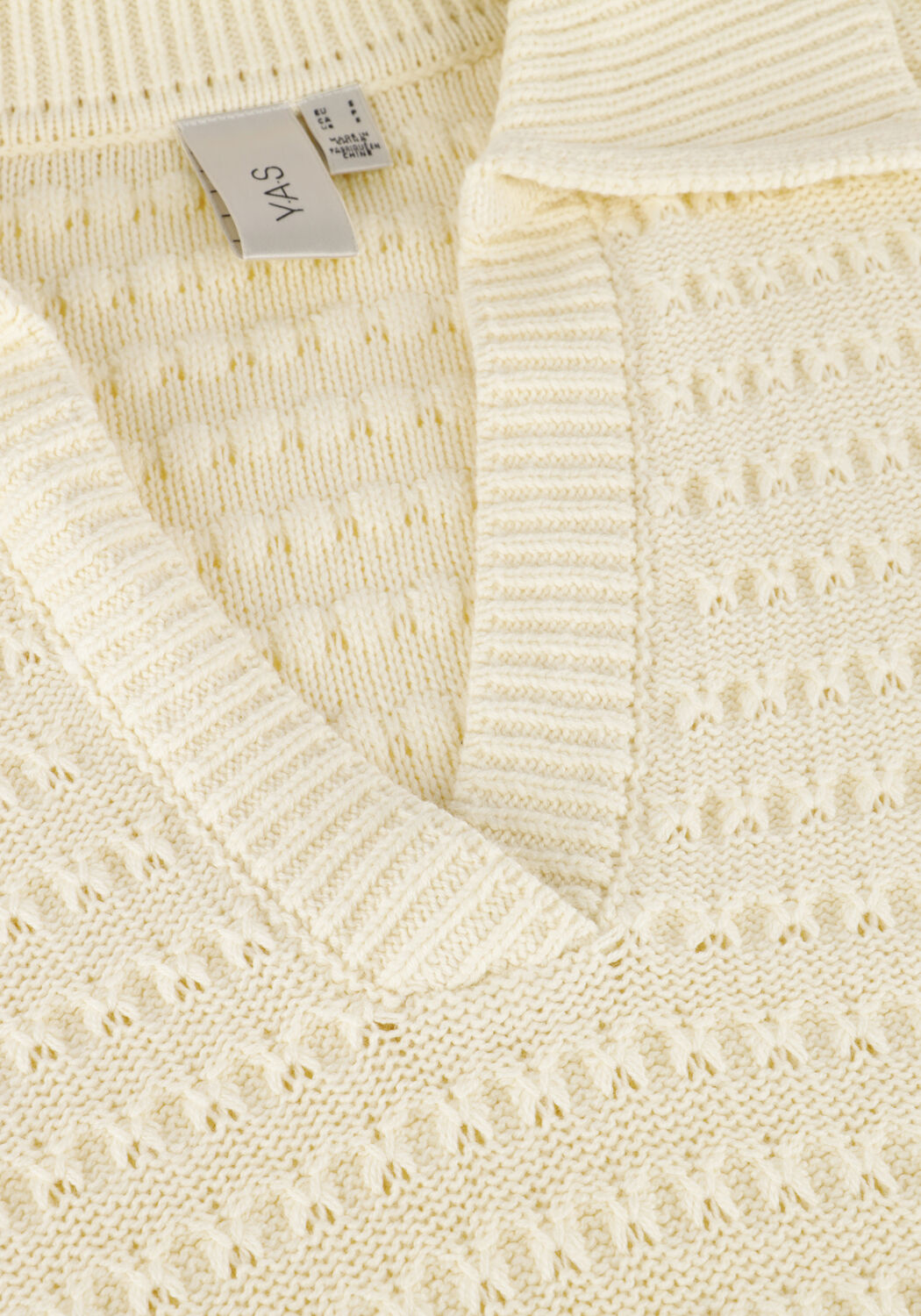 Y.A.S. Robe midi YASCIBYL 2/4 LONG KNIT DRESS Blanc - large