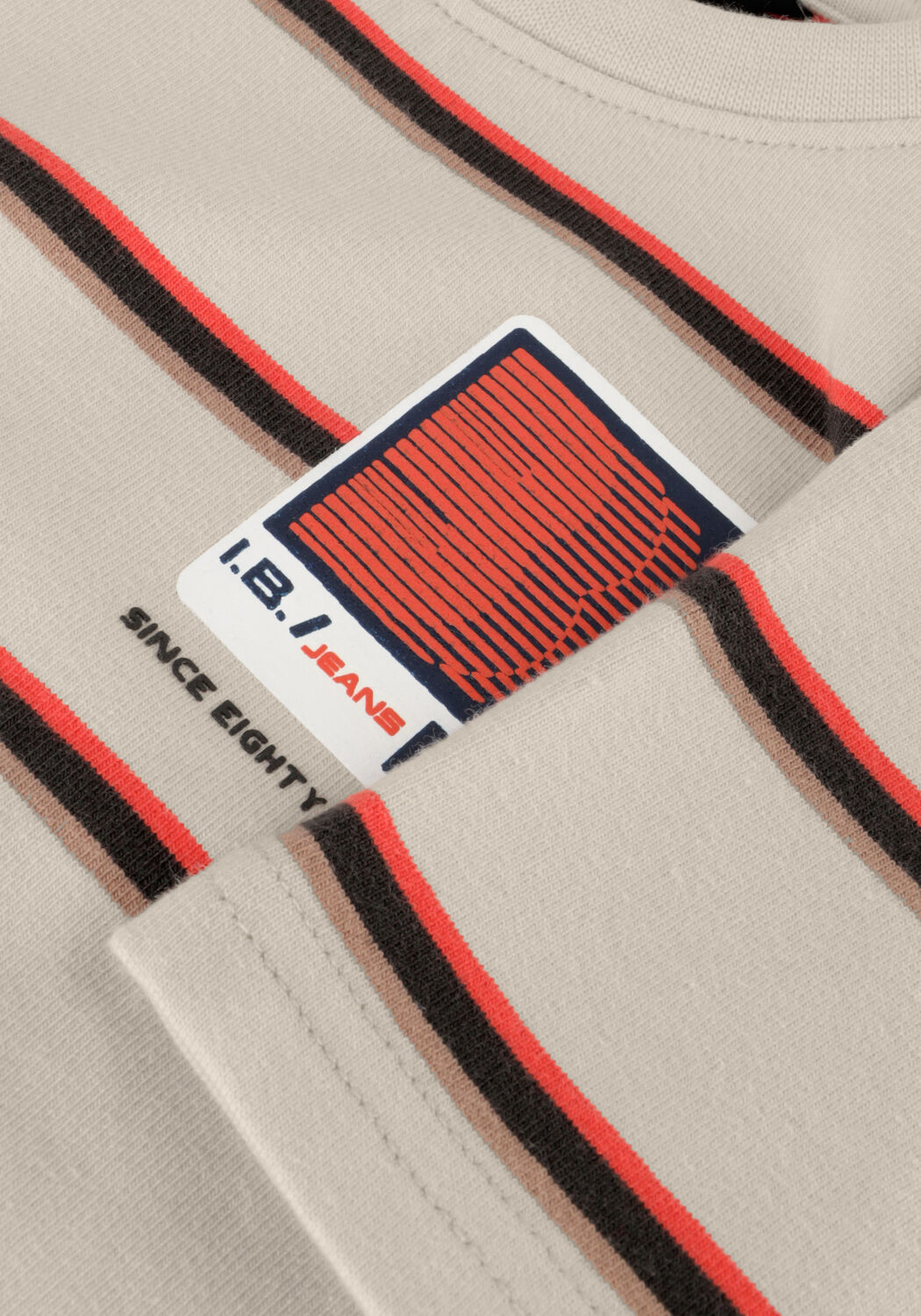 Zand INDIAN BLUE JEANS T-shirt T-SHIRT STRIPE INDIAN COLLEGE - large