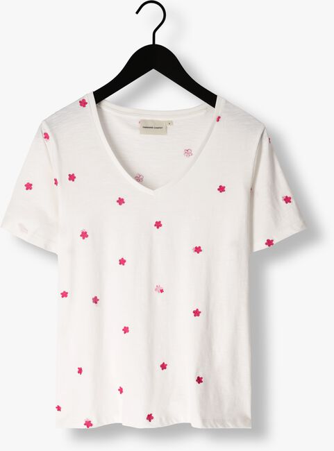 FABIENNE CHAPOT T-shirt PHILL V-NECK PINK FLOWER T-SHIRT Écru - large
