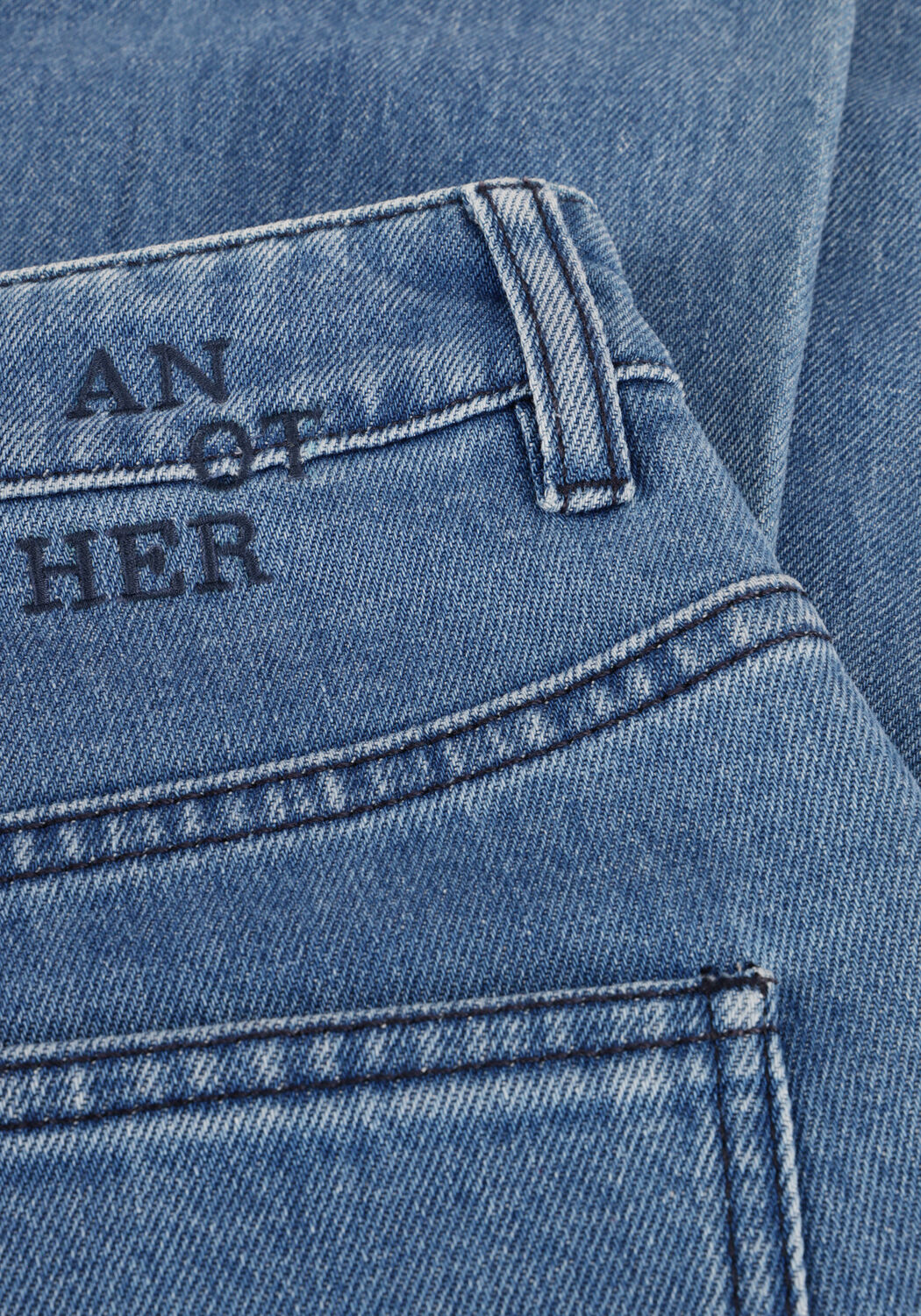 Blauwe ANOTHER LABEL Wide jeans MOORE DENIM - large