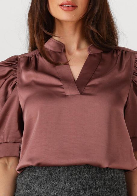 Roze NEO NOIR  ROELLA HEAVY SATEEN BLOUSE - large