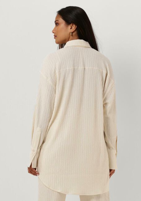 Ecru COLOURFUL REBEL  TALIA STRUCTURE OVERSIZED BOYFRIEND BLOUSE - large