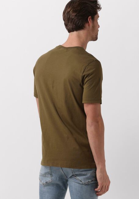 Groene SCOTCH & SODA T-shirt GARMENT DYE LOGO CREW T-SHIRT - large