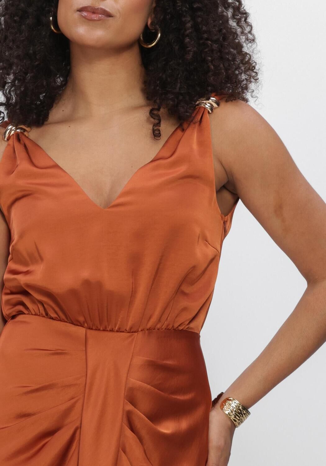 DANTE6 DANTE6-MARCIA SATIN MAXI DRESS Robes en orange - large
