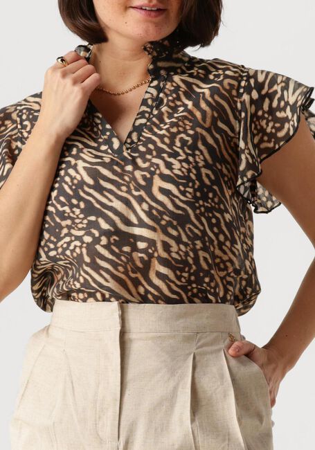 NUKUS Haut AURORA TOP en marron - large