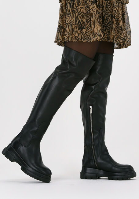 Zwarte SHABBIES Overknee laarzen 192020119 - large
