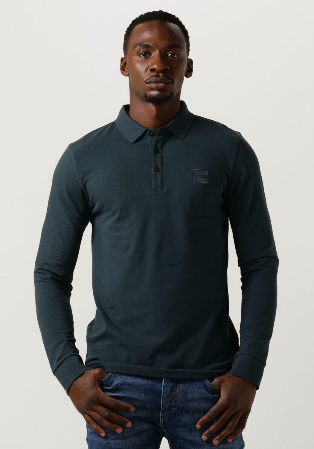 Donkergroene polo cheap