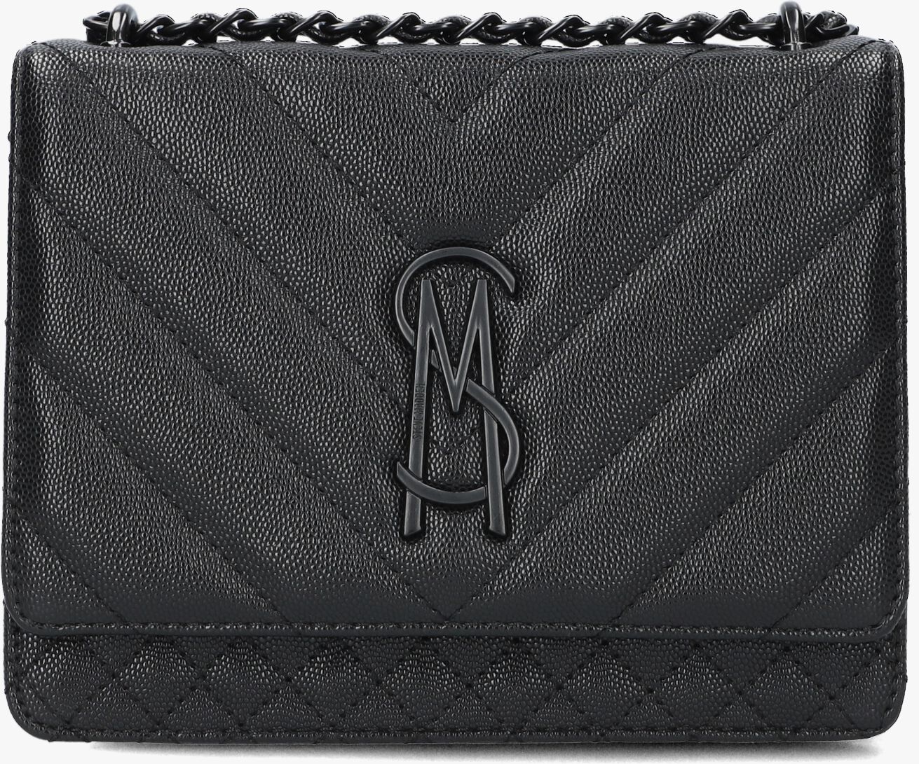 Pochette Bandoulière Rabattable STEVE MADDEN Bhavenn - Noir Simili Cuir