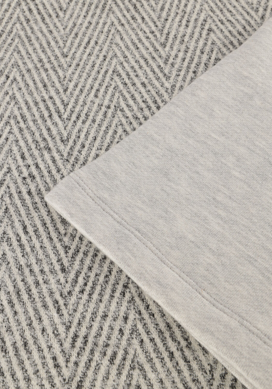 Grijze SUMMUM Top SHORTSLEEVE HARRINGBONE TOP - large