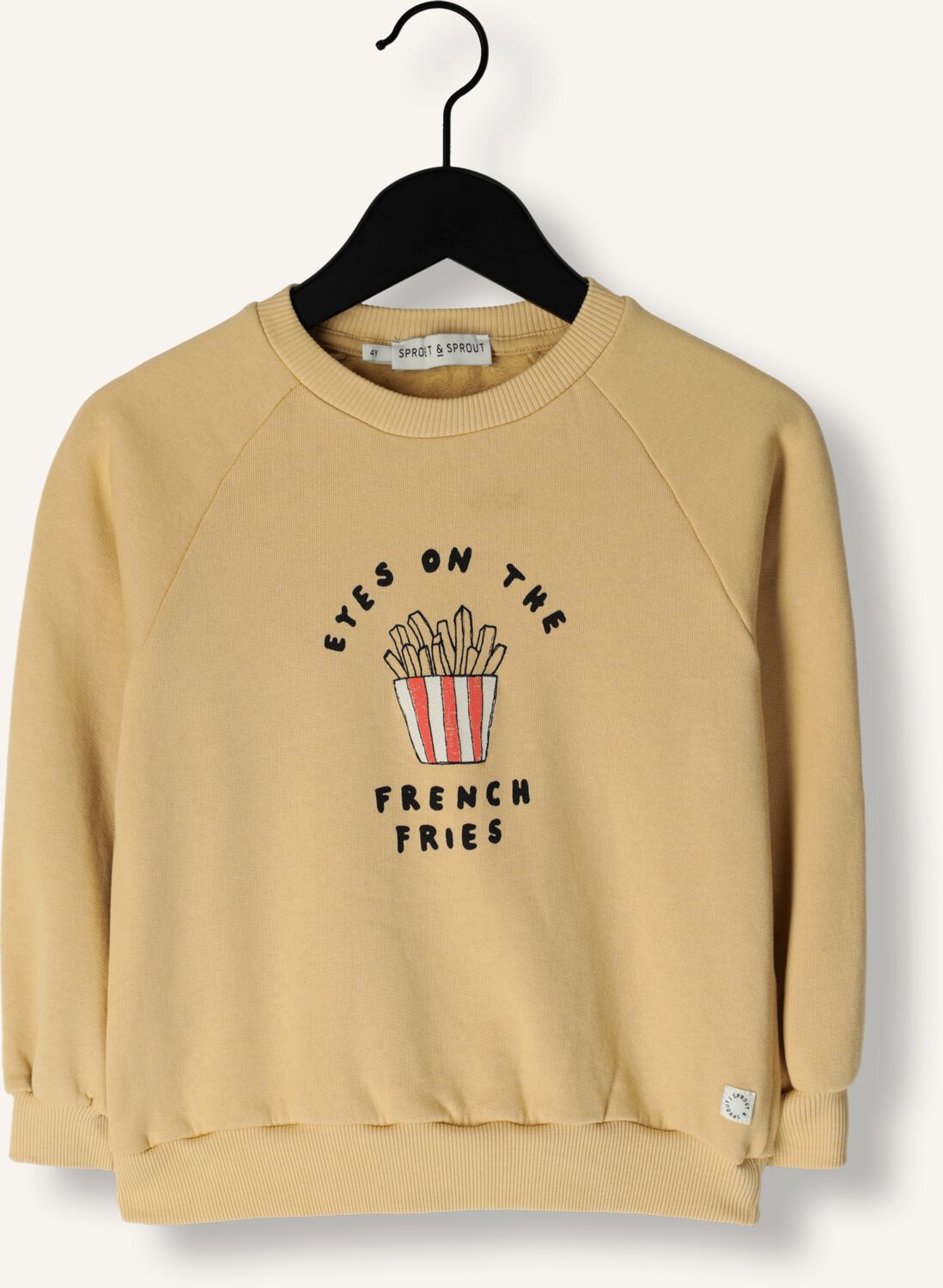 Beige Sproet Sprout Trui SWEATSHIRT FRENCH FRIES Omoda
