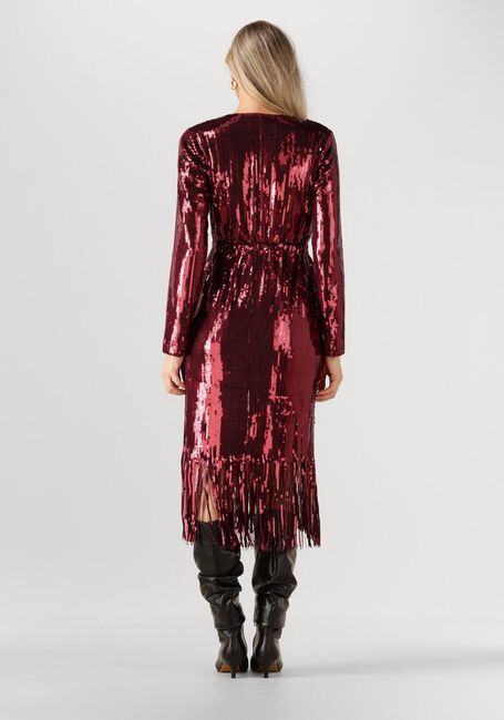 Bordeaux Y.A.S. Maxi jurk YASTIO LS SEQUIN DRESS - large