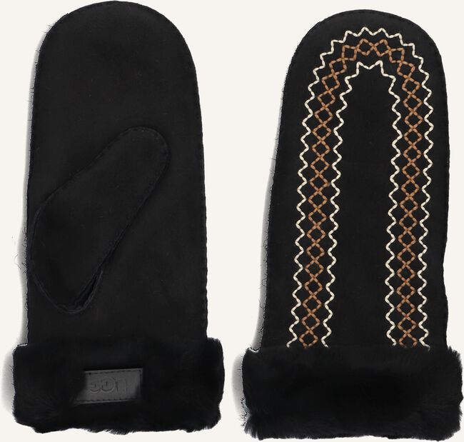 Zwarte UGG Handschoenen ATHERSON EMBROIDERED MITTEN Zwarte UGG Handschoenen ATHERSON EMBROIDERED MITTEN - large