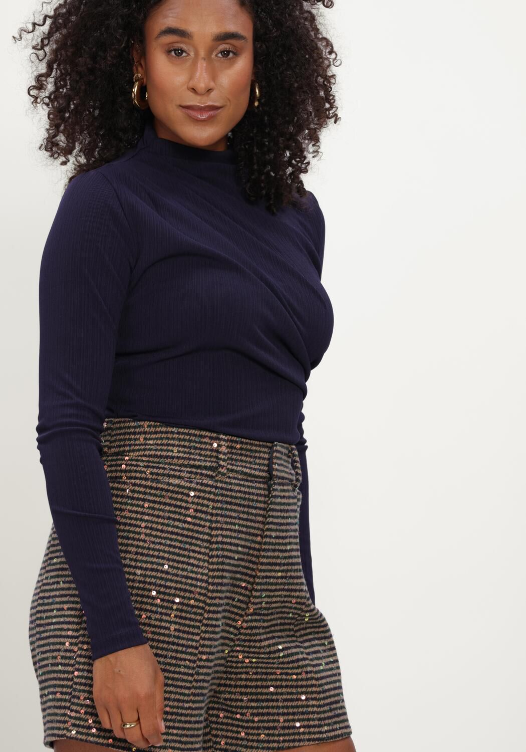 STUDIO AMAYA Haut BO TOP Bleu fonc&eacute; - large