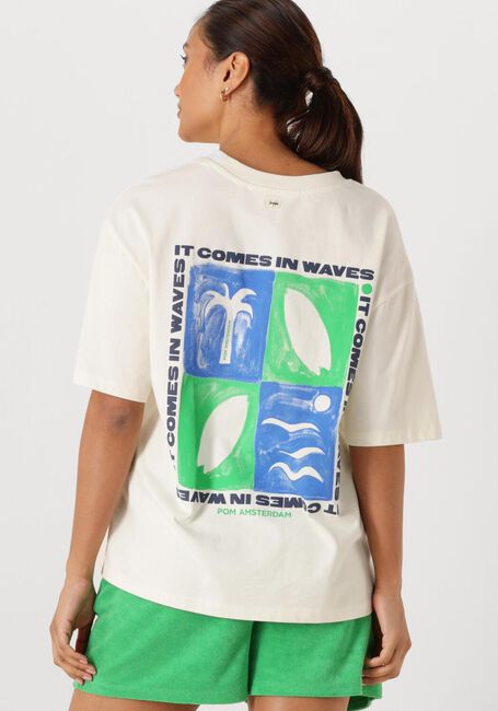 POM AMSTERDAM T-shirt TSHIRT OVERSIZED AT THE SEASIDE &Eacute;cru - large